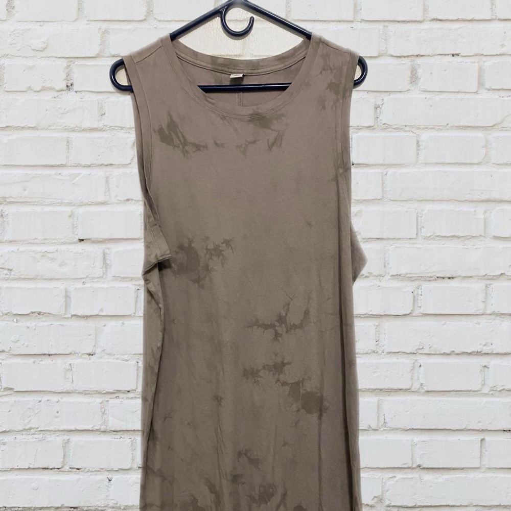 Light Grey Tie Dye Old Navy Midi Dress, NEW WITH TAGS